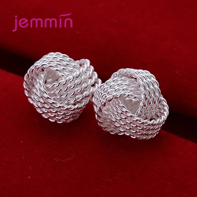 Elegant Fashion Jewelry Sets 925 Sterling Silver High Quality Earrings Necklace Set For Women Girls Wedding Dress