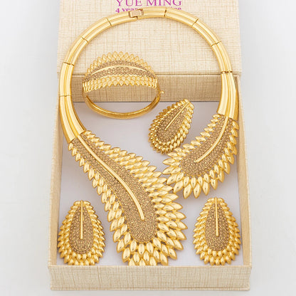 italian jewelry set collor lady necklace earrings jewelry for women high quality jewelry set