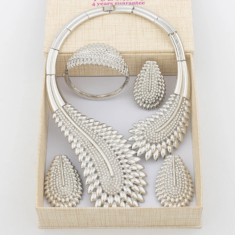 italian jewelry set collor lady necklace earrings jewelry for women high quality jewelry set