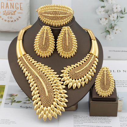 italian jewelry set collor lady necklace earrings jewelry for women high quality jewelry set