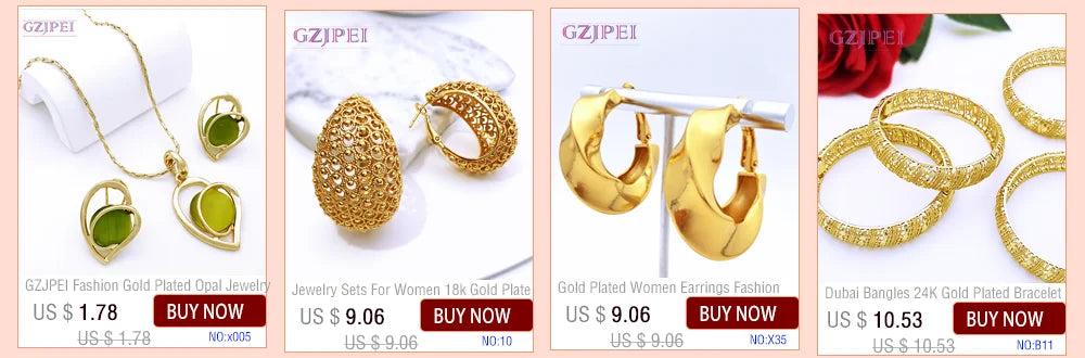 Arabic Jewelry Set For Women Charm 18k Gold Plated Full Jewelry Black And Gold Color Necklace Set Party Accessories