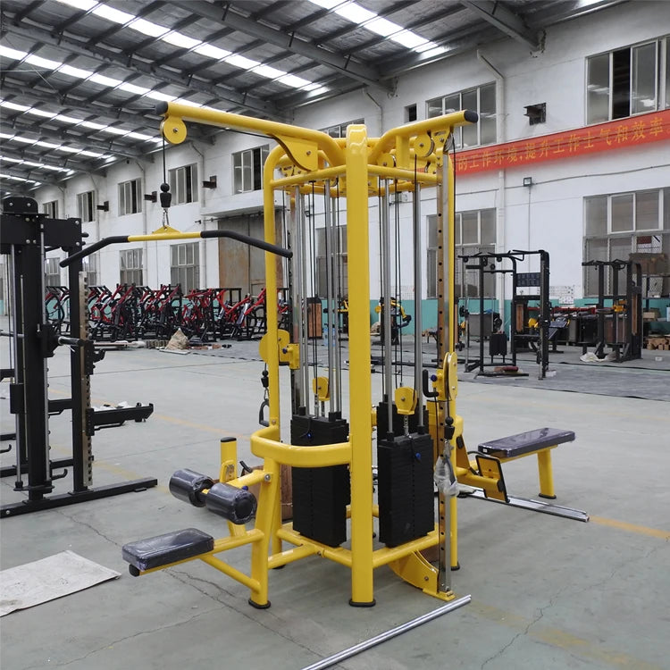 Fitness Equipment Weightlifting Gym Machine Multifunction Trainer Indoor 4 Station Machine