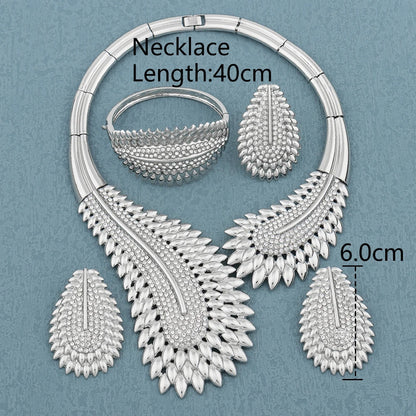 italian jewelry set collor lady necklace earrings jewelry for women high quality jewelry set